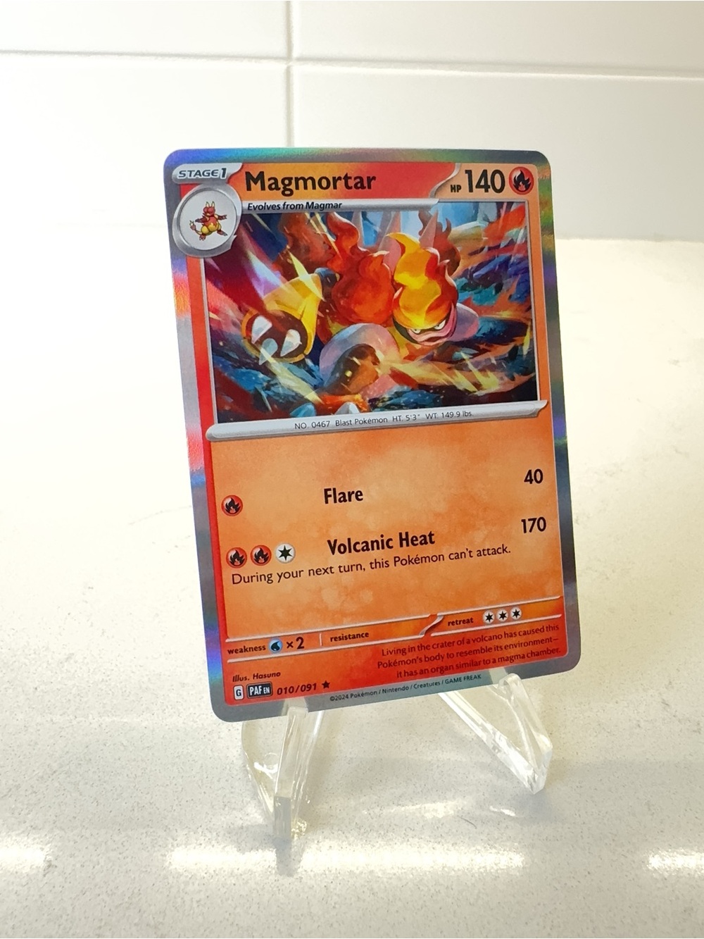 Pokemon TCG Card -  Magmortar #10 Pokemon Paldean Fates